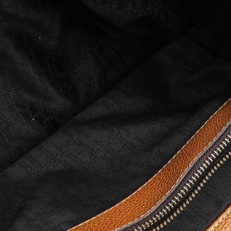 Pre Owned Carolina Herrera Mustard Yellow Leather Tote