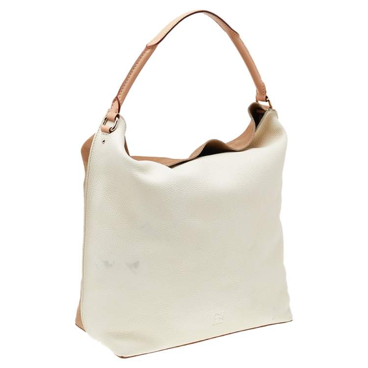 Pre Owned Carolina Herrera Multicolor Nubuck Leather and Leather Hobo
