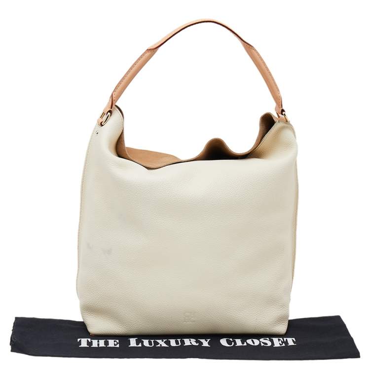 Pre Owned Carolina Herrera Multicolor Nubuck Leather and Leather Hobo