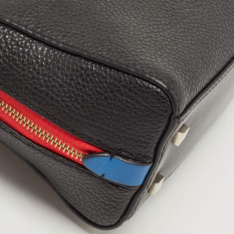 Pre Owned Carolina Herrera Black Leather Duke Satchel