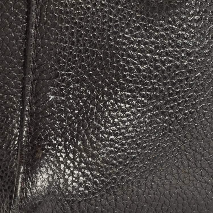 Pre Owned Carolina Herrera Black Leather Duke Satchel