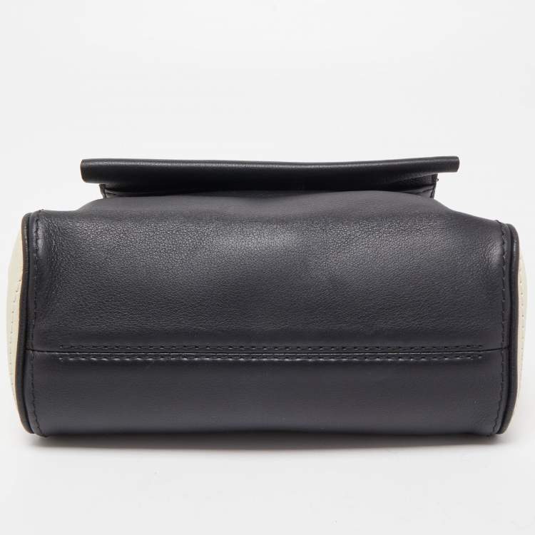 Pre Owned Carolina Herrera Multicolor Leather Mini Minuetto Top Handle Bag