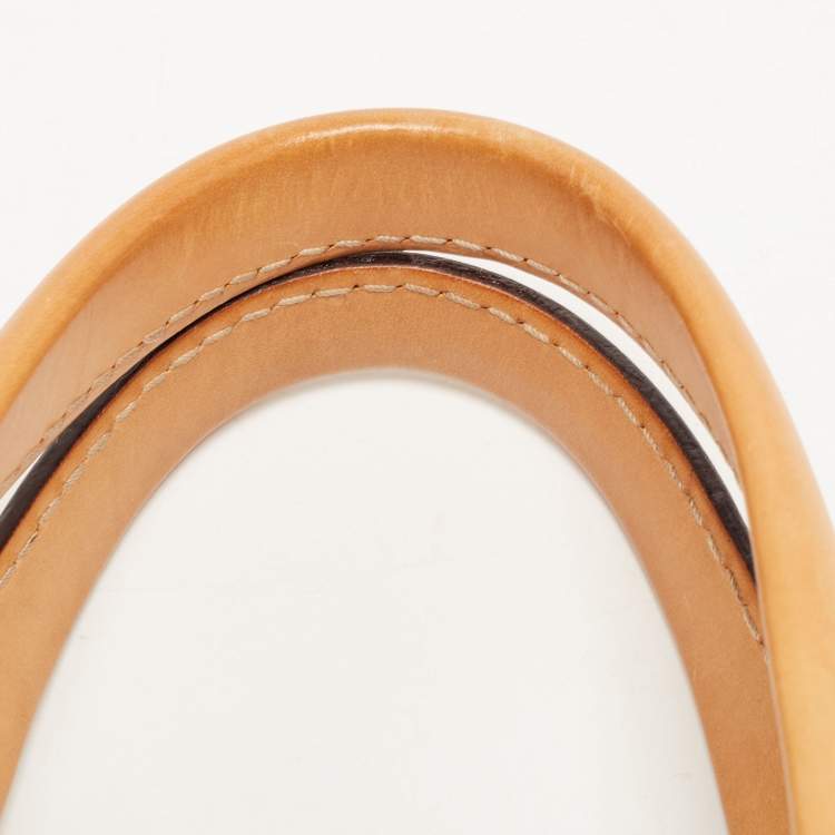 Pre Owned  Carolina Herrera Green Monogram Embossed Leather Andy Tote