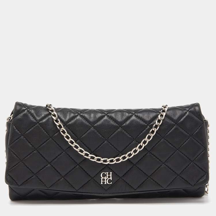 Carolina Herrera Leather Clutch Handbags