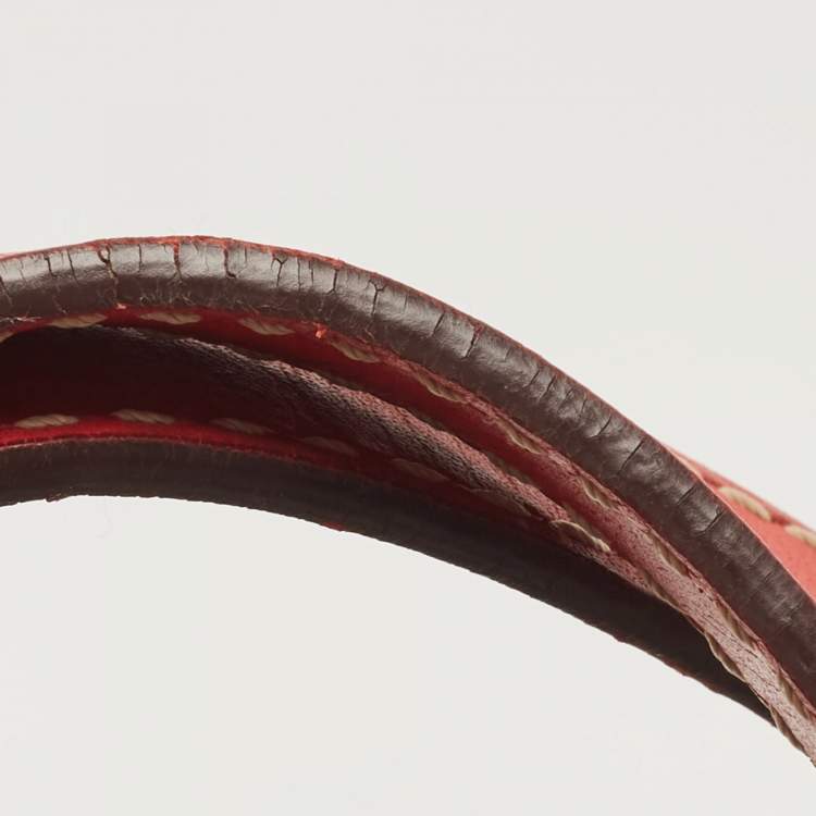 Pre Owned Carolina Herrera Tri Color Monogram Canvas and Leather Shopper Tote