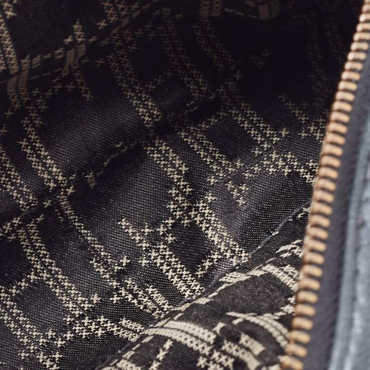 Pre Owned Carolina Herrera Metallic Quilted Leather Camera Chain Crossbody Bag