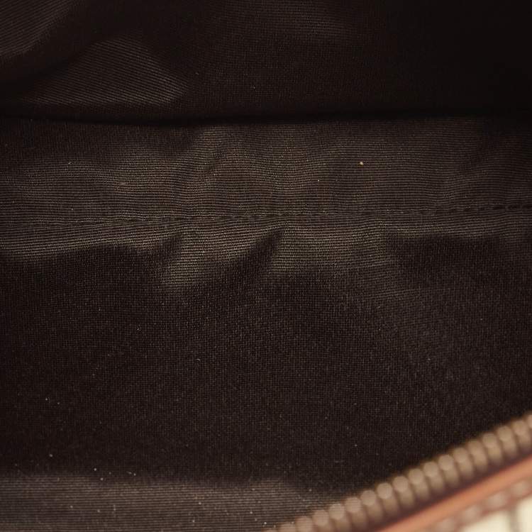 Pre Owned Carolina Herrera Multicolor Monogram Coated Canvas and Leather Andy Boston Bag