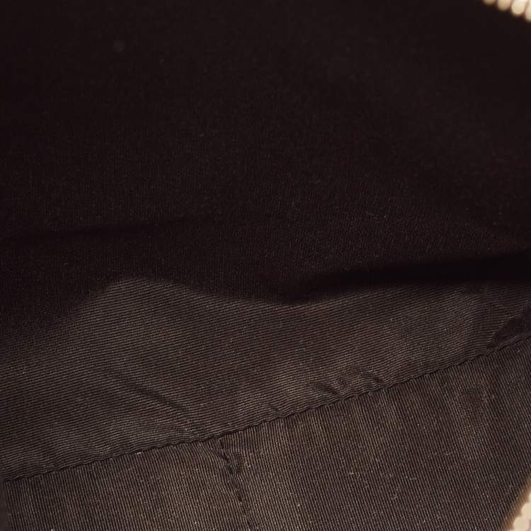 Pre Owned Carolina Herrera Beige Leather Gaspar Fringe Hobo