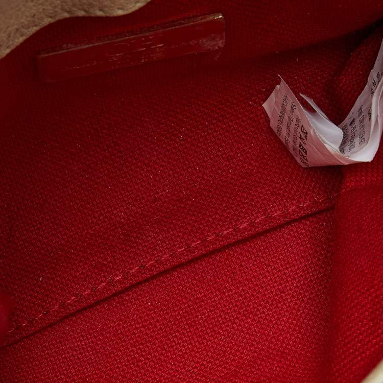 Pre Owned Carolina Herrera Tricolor Monogram Coated Canvas and Leather Mini Flap Top Handle Bag