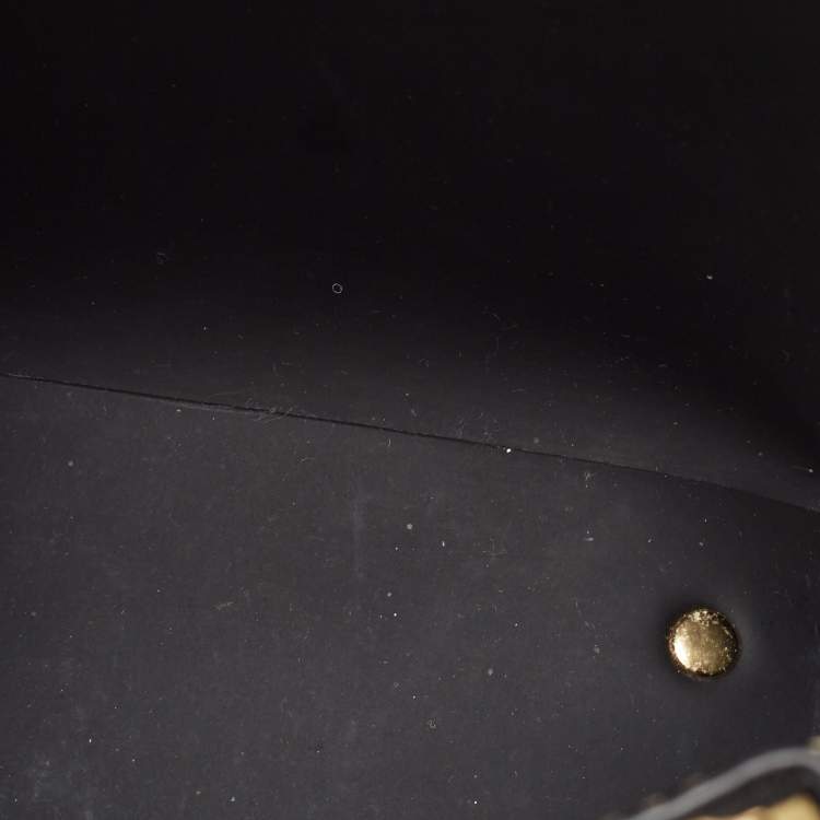 Pre Owned Carolina Herrera Black/Brown Monogram Coated Canvas and Leather Matryoshka Tote