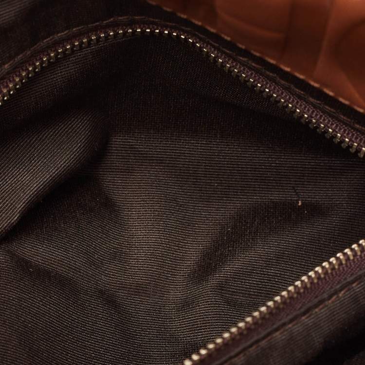 Pre Owned Carolina Herrera Brown Leather New Baltazar Flap Shoulder Bag