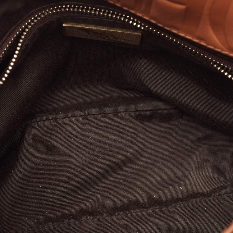 Pre Owned Carolina Herrera Brown Leather New Baltazar Flap Shoulder Bag