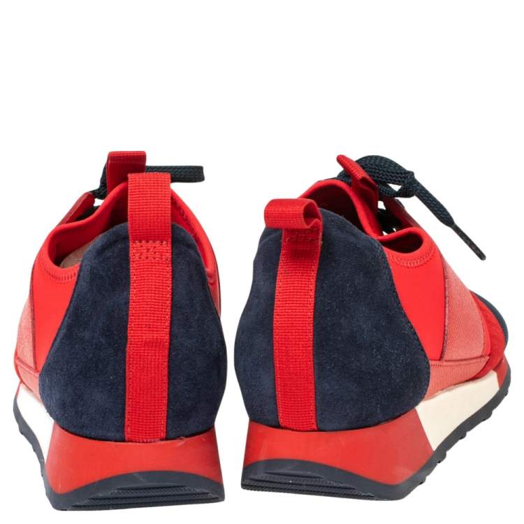 مملوكة مسبقًا Carolina Herrera Multicolor  Fabric, Leather, and Suede Low Top Sneakers Size 38