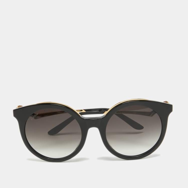 Pre Owned Cartier Black Gradient CT0118SA 001 Cat Eye Sunglasses