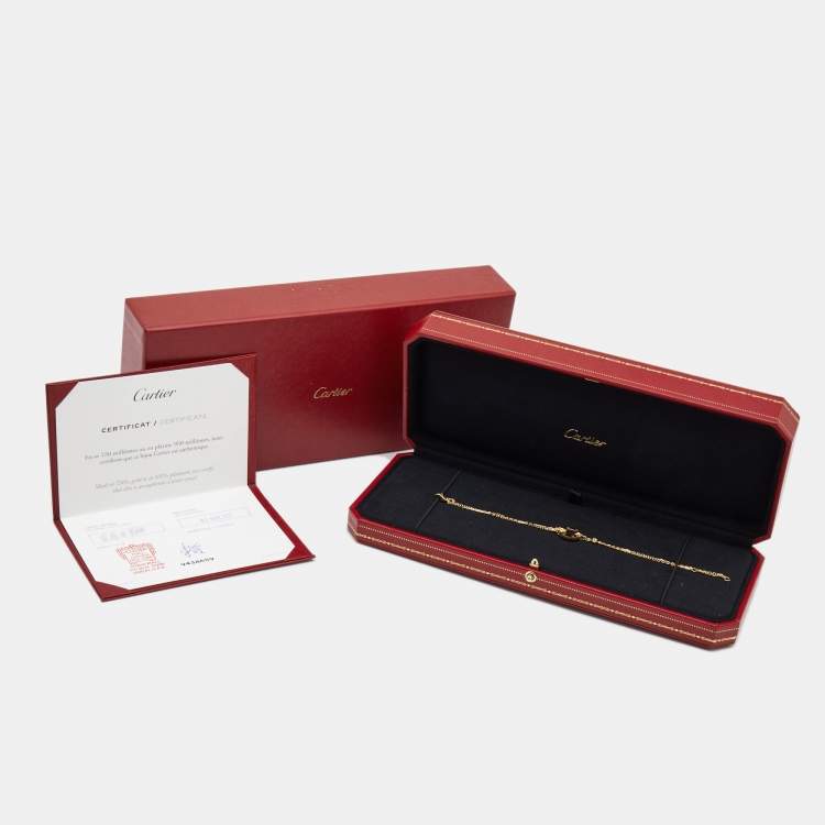Pre Owned Cartier Love Diamond 18k Yellow Gold  Bracelet