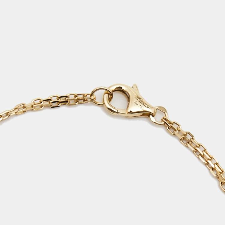 Pre Owned Cartier Love Diamond 18k Yellow Gold  Bracelet