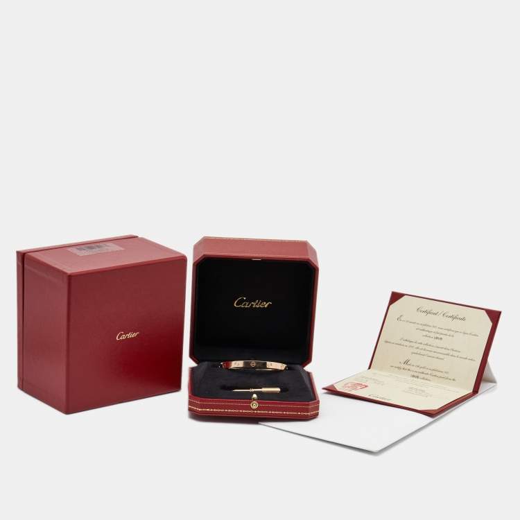 مملوكة مسبقًا Cartier Love 18k Rose Gold Bracelet 18