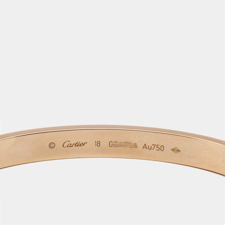 مملوكة مسبقًا Cartier Love 18k Rose Gold Bracelet 18