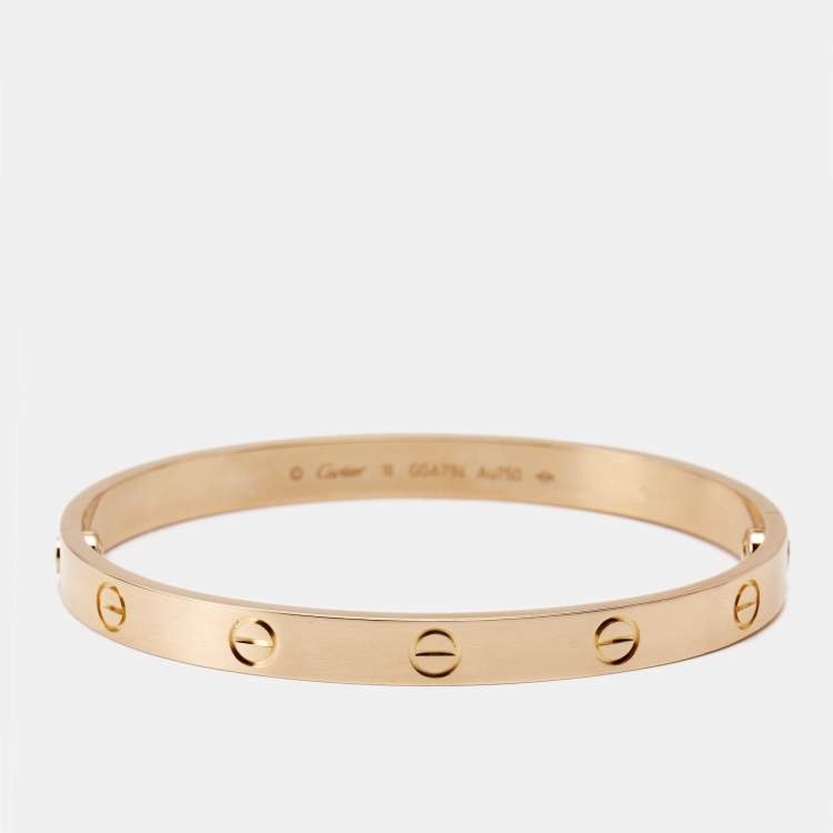 مملوكة مسبقًا Cartier Love 18k Rose Gold Bracelet 18