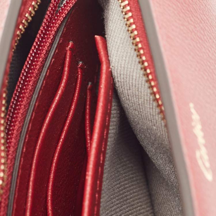 Pre Owned Cartier Red Leather C De Cartier Clutch