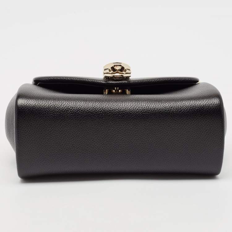 Pre Owned Cartier Black Leather Mini Graphique de Cartier Shoulder Bag
