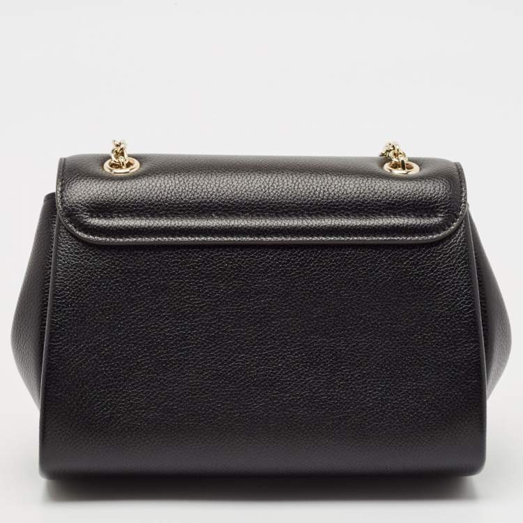 Pre Owned Cartier Black Leather Mini Graphique de Cartier Shoulder Bag