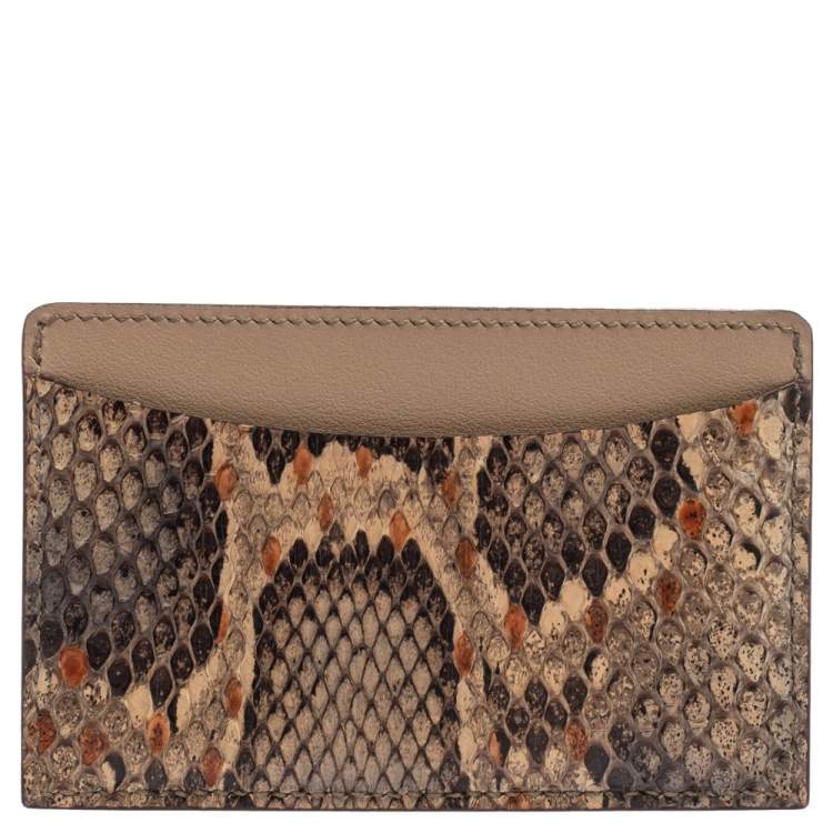 Pre Owned Cartier Multicolor Python C de Cartier Card Holder