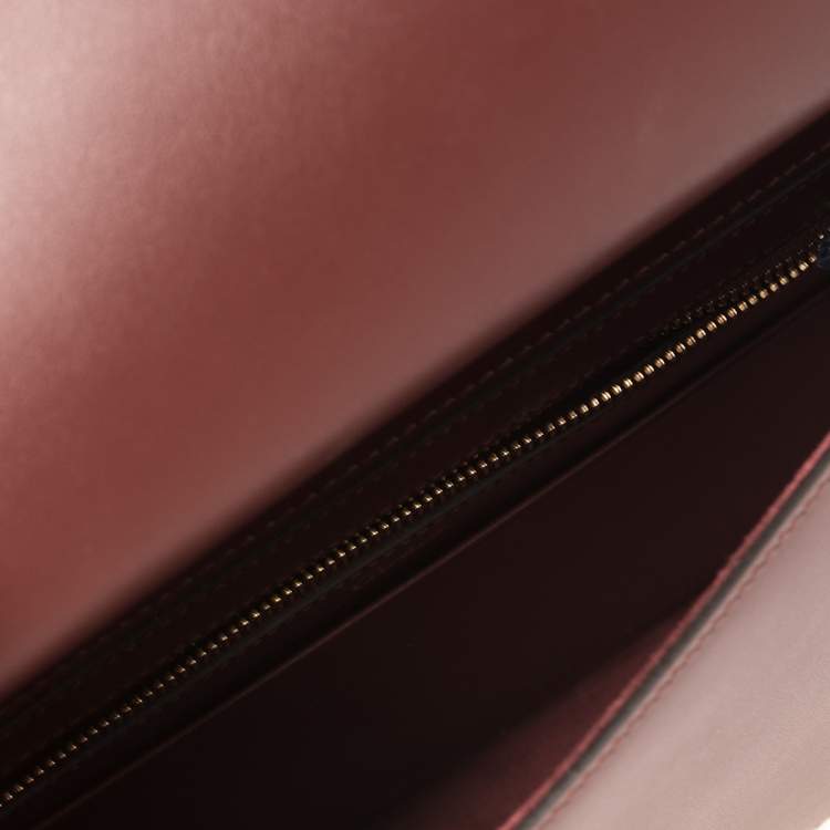 مملوكة مسبقًا Cartier Dark Red Leather Must C Saddle Bag