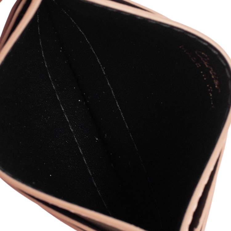 Pre Owned Cartier Beige Leather Simple Card Holder 