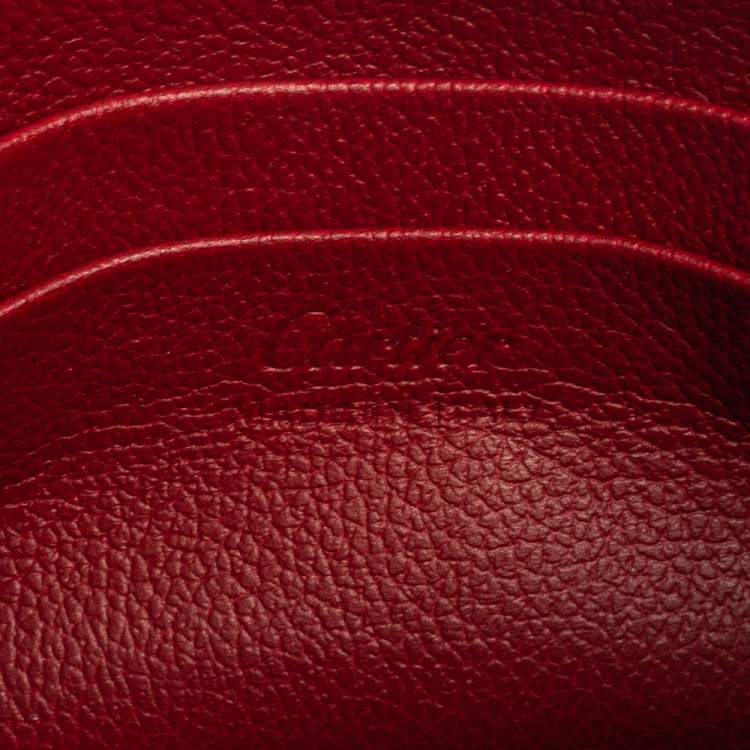 مملوكة مسبقًا Cartier Red Leather C De Cartier Clutch