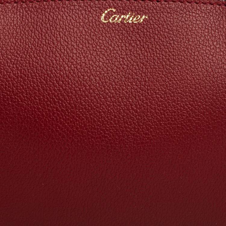 مملوكة مسبقًا Cartier Red Leather C De Cartier Clutch