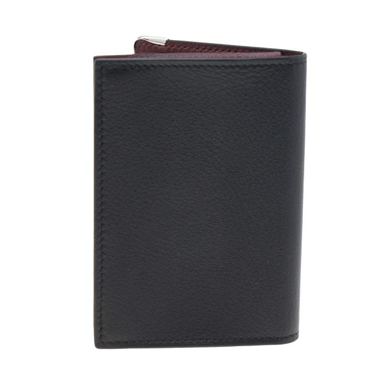 Pre Owned Cartier Black Leather Must de Cartier Card Holder