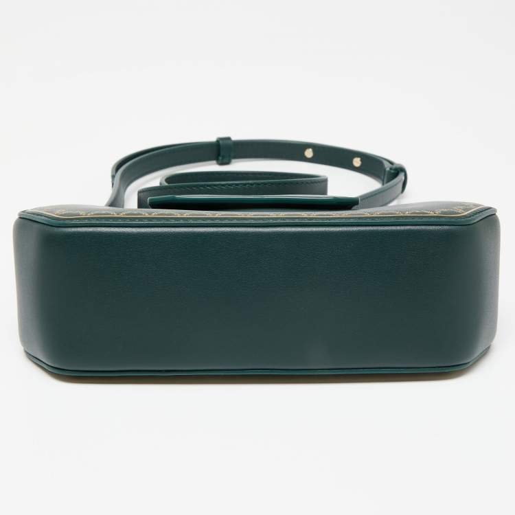 Pre Owned Cartier Green Guirlande De Cartier Nano Clutch 