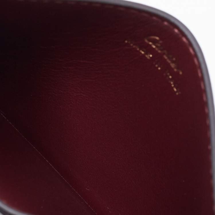 Pre Owned Cartier Peacock Green Leather Must de Cartier Simple Card Holder