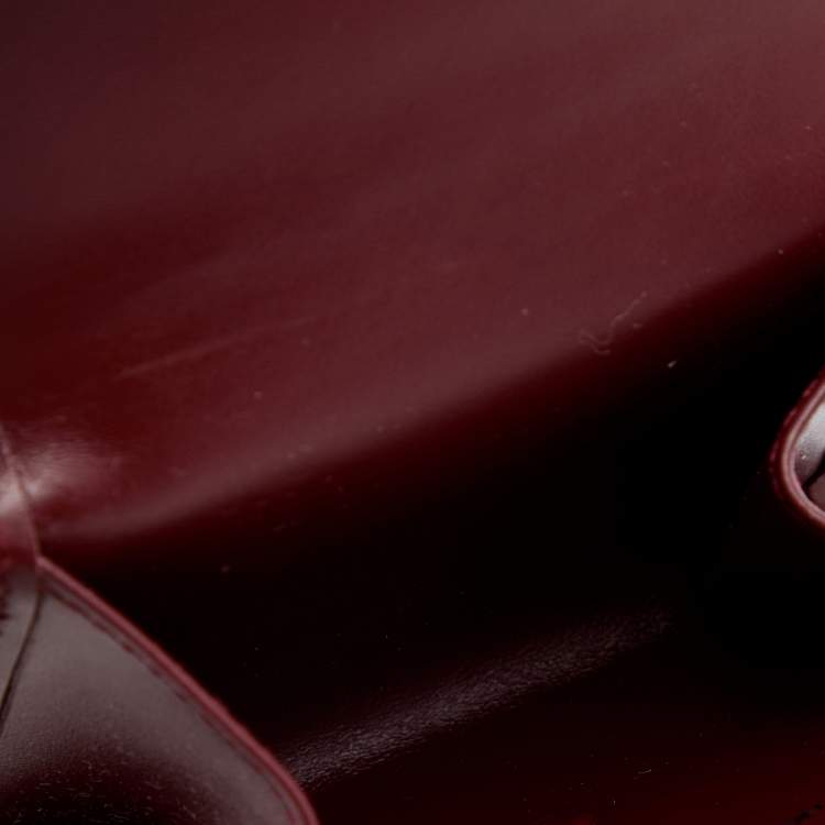 مملوكة مسبقًا Cartier Burgundy Leather Must De Cartier Square Coin Purse