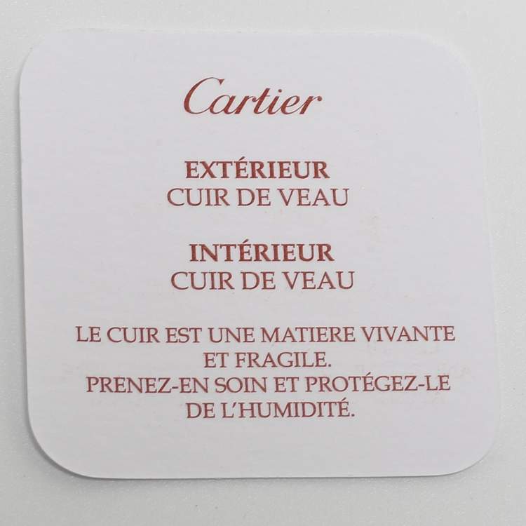 Pre Owned Cartier Green Leather Must de Cartier 4CC Card Holder
