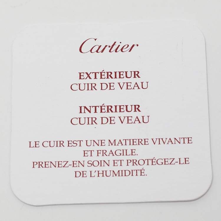 مملوكة مسبقًا Cartier Red Leather Guirlande de Cartier Zip Around Wallet