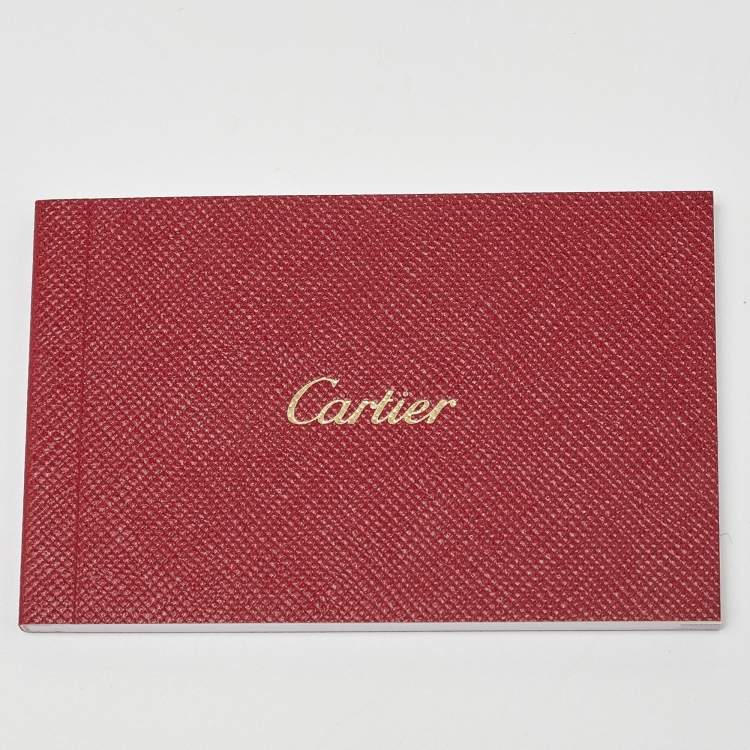 مملوكة مسبقًا Cartier Red Leather Guirlande de Cartier Zip Around Wallet