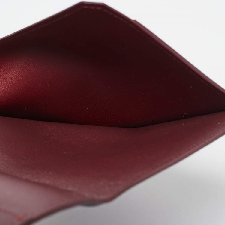 Pre Owned Cartier Burgundy Leather Must de Cartier Passport Holder
