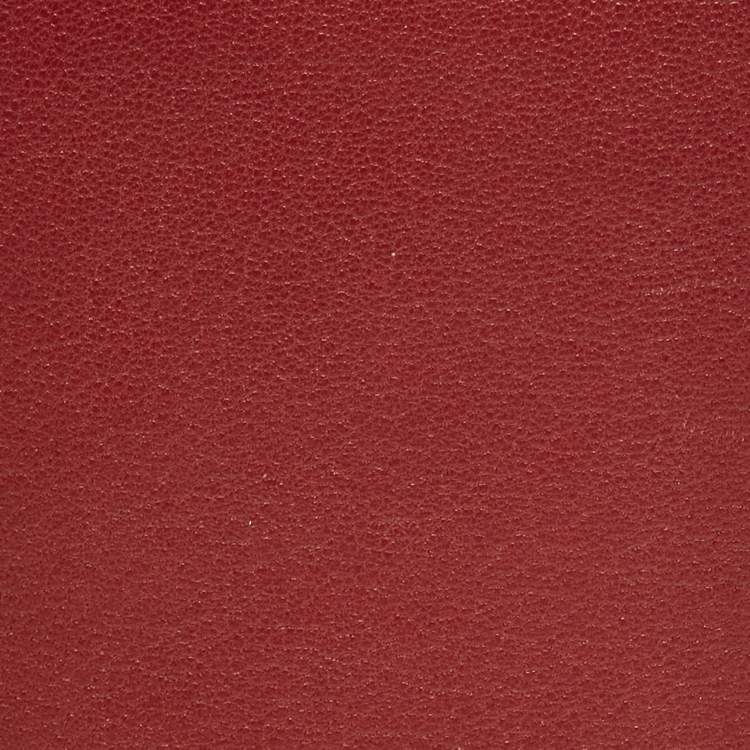 Pre Owned Cartier Red Leather Passport Holder 