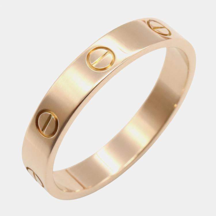 Pre Owned Cartier Love 18K Pink Gold Ring EU 62