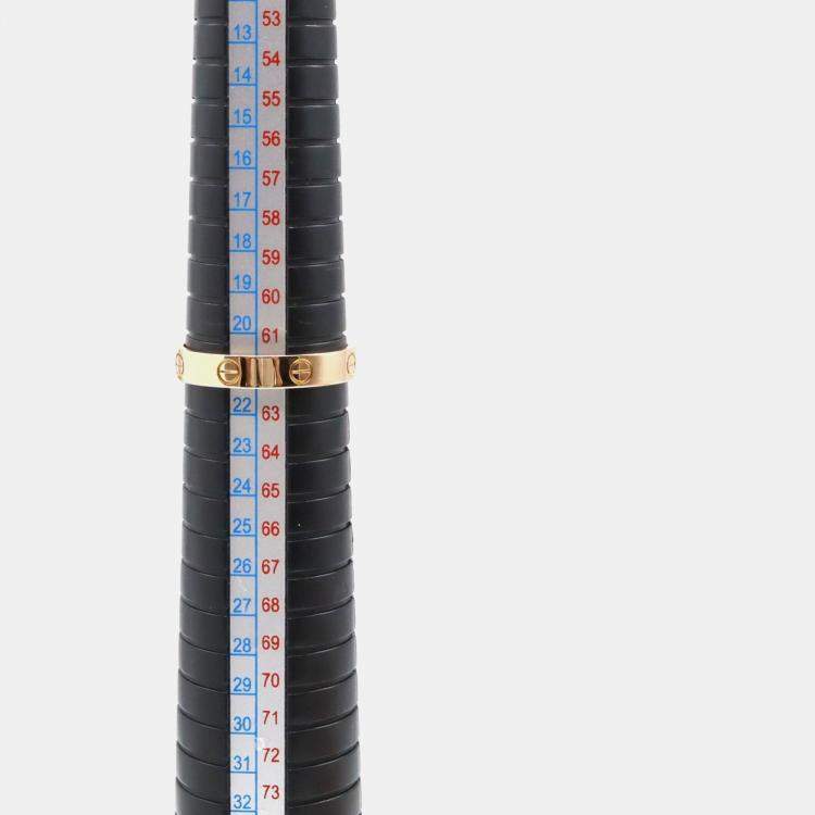 Pre Owned Cartier Love 18K Pink Gold Ring EU 62