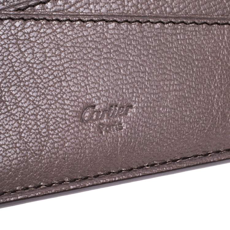 Pre Owned Cartier Red Leather Passport Holder