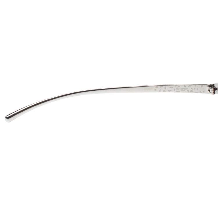 مملوكة مسبقًا Cartier Blue Tortoiseshell/ Brown Gradient Panthère Wild de Cartier Square Sunglasses