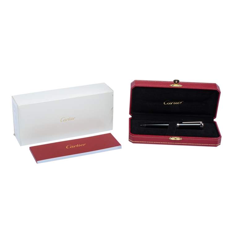 Pre Owned Cartier Art Deco De Cartier Palladium Finish Ballpoint Pen