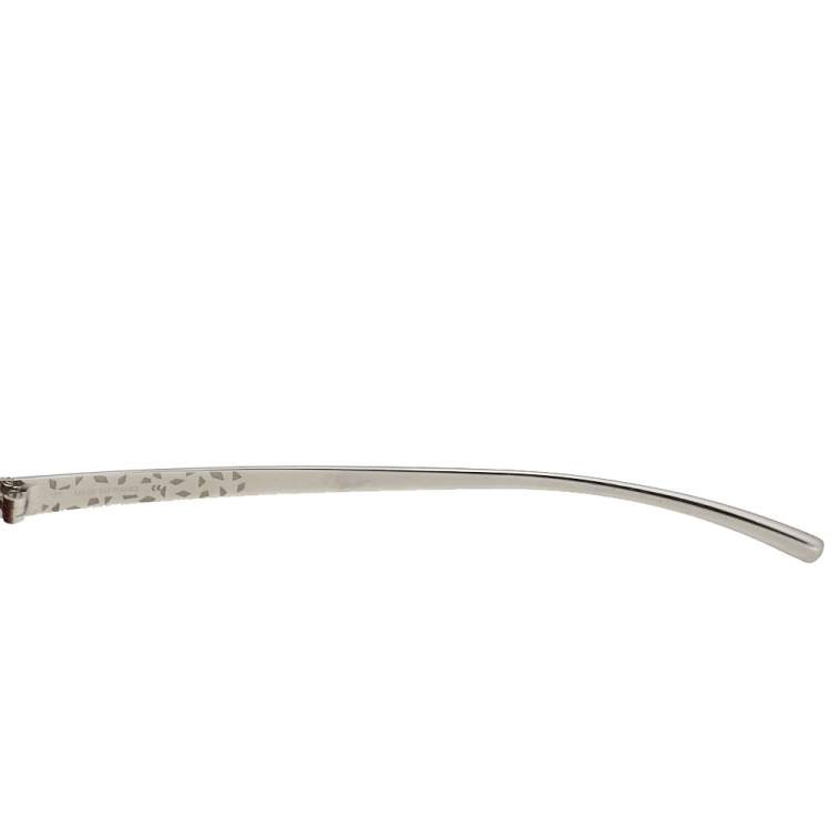 Pre Owned Cartier Burgundy/ Grey Gradient Panthere Wild Cat Eye Sunglasses