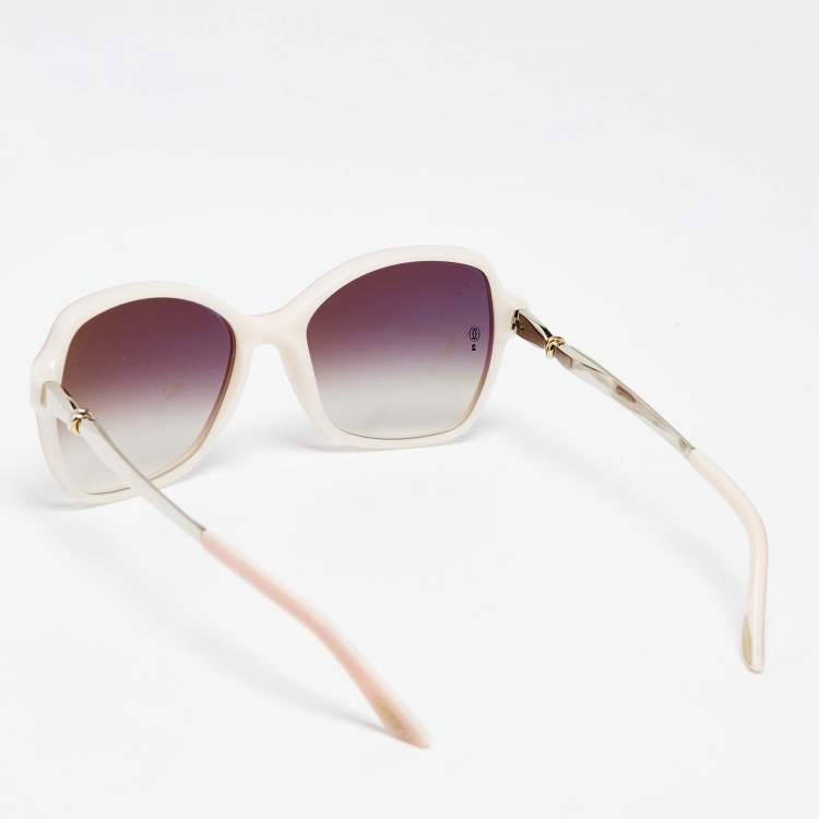 Pre Owned Cartier Pink Emma Square Gradient Sunglasses