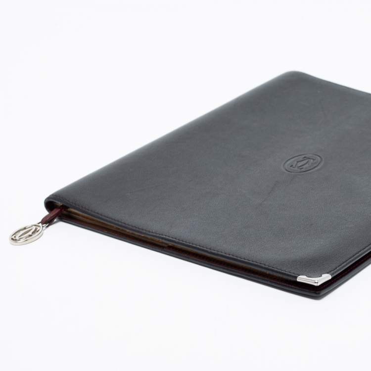 Pre Owned Cartier Burgundy Leather Must de Cartier Desk Diary