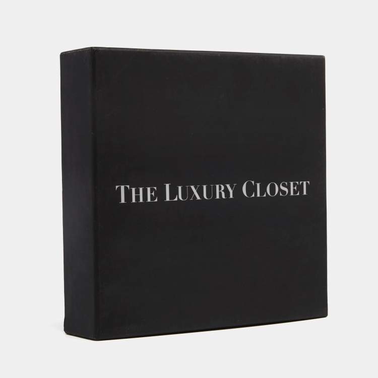 Pre Owned Cartier Black Leather Infinity Waist Belt 