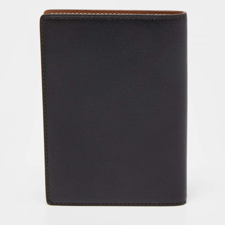 Pre Owned Cartier Black Leather Passport Holder